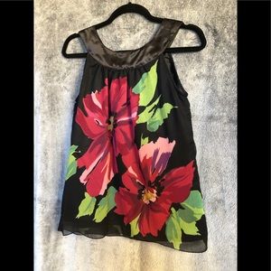 Angie Floral Lined Blouse Women’s Size Small